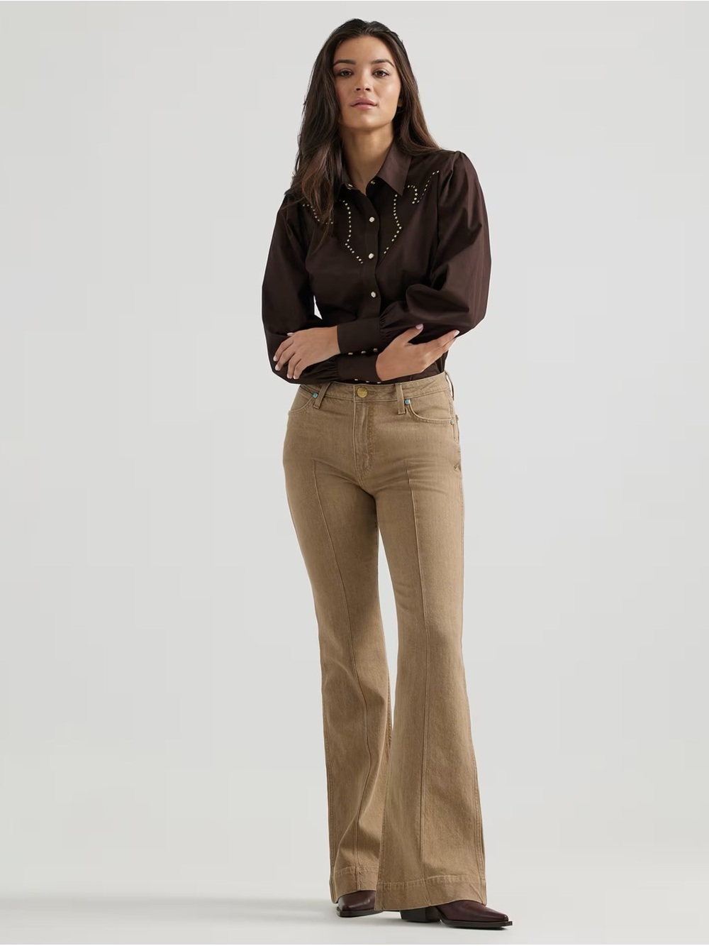 Wrangler® x Yellow Rose by Kendra Scott High Rise Trouser